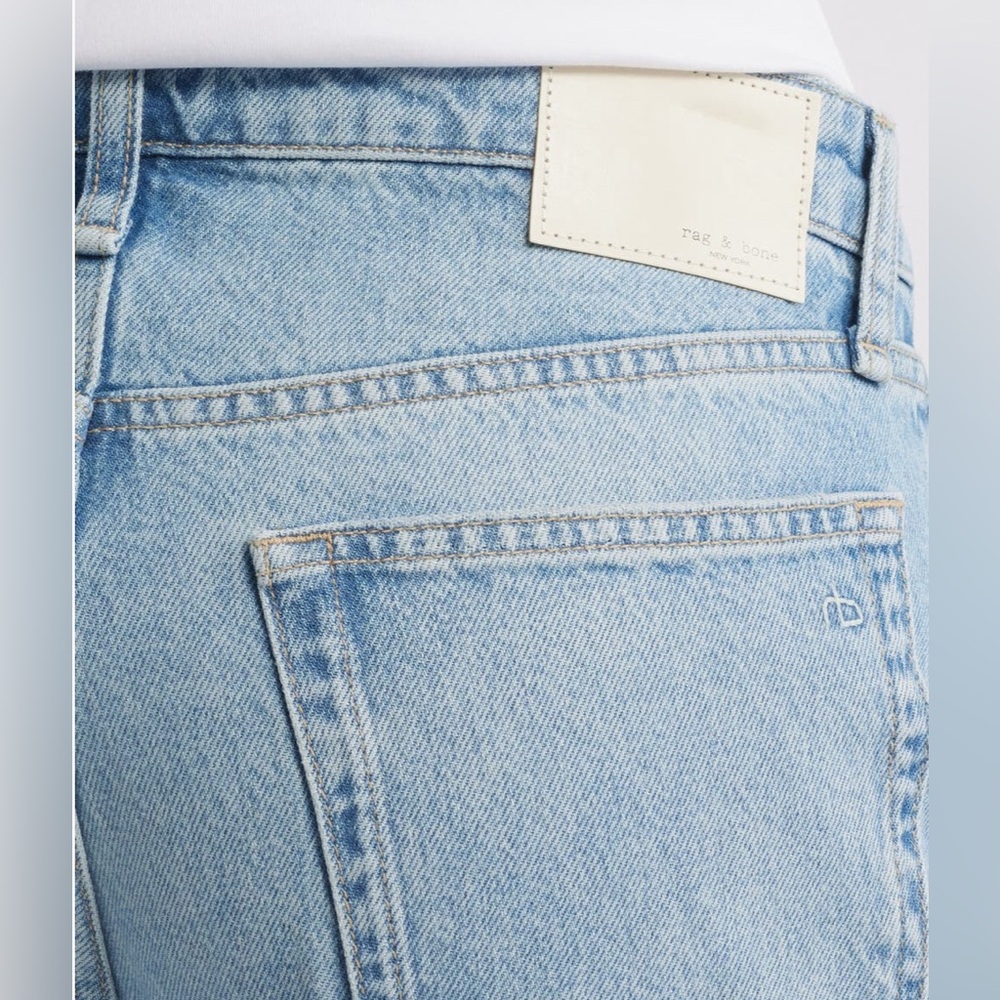 rag & bone Logan Distressed Mid Rise Wide
Leg Jeans Color: Ludlow size 30&31 - Picture 4 of 13